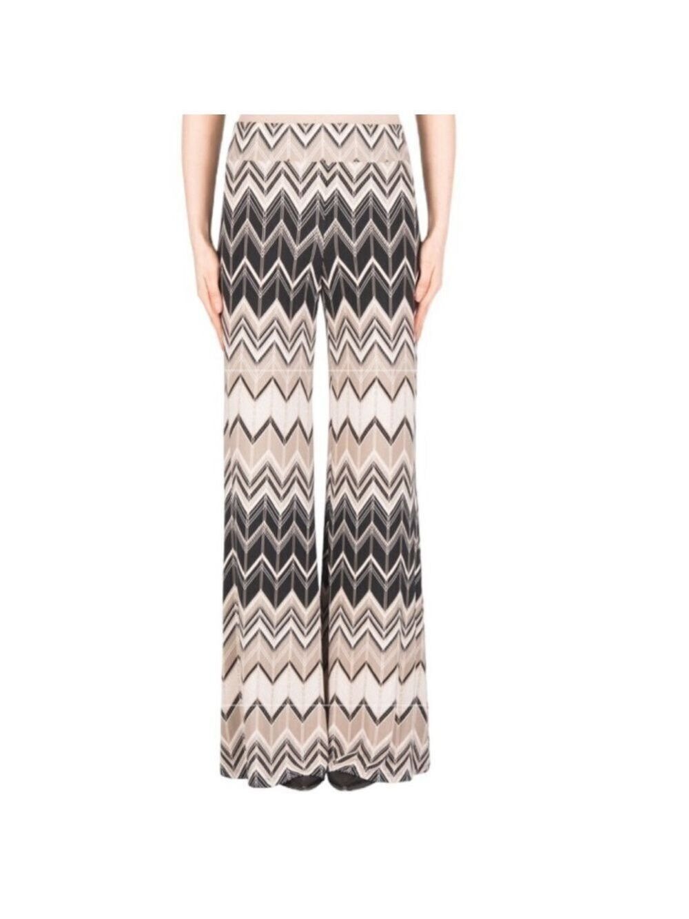 Joseph Ribkoff Zig Zag Pattern Palazzo Pants Size 6